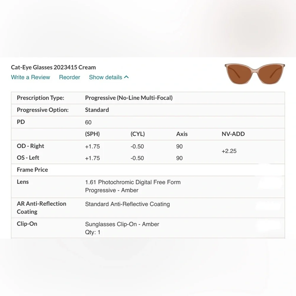 Zenni Eye Glasses Frames & Sunglass Clip